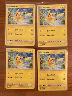 Pikachu 19/68 Pokemon TCG Hidden Fates Regular Playset - Image 1