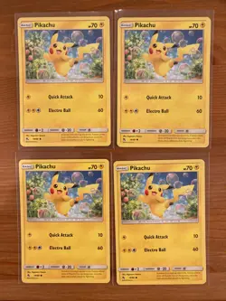 Pikachu 19/68 Pokemon TCG Hidden Fates Regular Playset - Image 2