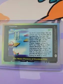 Pokemon Topps TV Edition - The Water Flowers of Cerulean City EP7 Foil - Image 2