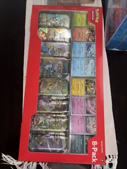 Pokemon Tcg Scarlett’s And Violet- Prismatic Evolution Mini Tin 8 Pack - Image 1