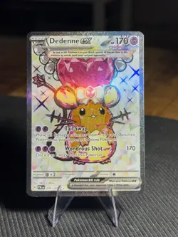 🐭 Pokemon Dedenne EX 239/193 Paldea Evolved Ultra Rare Full Art Holo NM 🐭 - Image 1