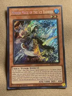 Yugioh Mirror Mage of the Ice Barrier Secret Rare BLTR - Image 1