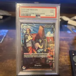 Shanks (2025 PSA Magazine Promo) OP09-001 One Piece Promotion Cards Foil - Image 1