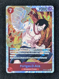 2022 One Piece PORTGAS.D.ACE #OP02-013 Paramount War Super Rare Jap - Image 1
