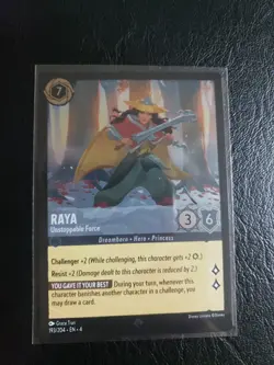 Disney Lorcana Raya 193/204 Super Rare Cold Foil - Image 1