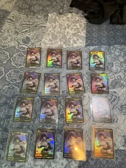 Weiss Schwarz Ninomae Ina'nis English Foil Card Lot VGO38 Character 16 Cards - Image 1