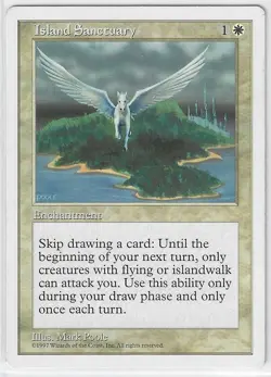 Magic the Gathering MTG - 5th Edition: Island Sanctuary - Rare Card #39 - Image 1