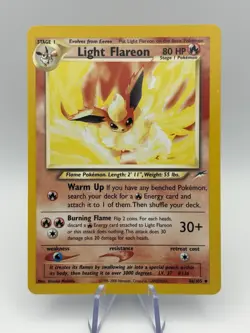 Pokemon Light Flareon TCG Neo Destiny 46/105 Regular NM Vintage Uncommon Card - Image 2