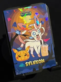 Rare Pokemon Halloween Full Art Sylveon Card Database Low Pop Card 🎃 - Image 1