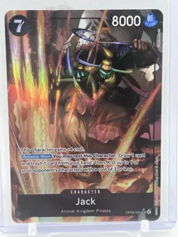 One Piece Card Game Jack Alt Art Parallel OP08-084 SR Two Legends - Image 1