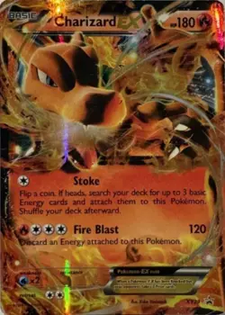 #1 Pokemon TCG Rare Charizard EX Holo Fan Card XY29 Promo Pack Fresh Fan Art 99p - Image 1
