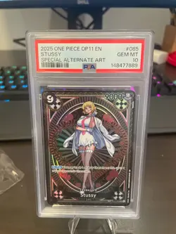 PSA 10 Stussy SP OP11 One Piece Card Game English GEM MT 10 - Image 1