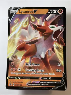 Lycanroc V SWSH199 - SWSH: Sword & Shield Promo Cards Holo (NM++) - Image 1