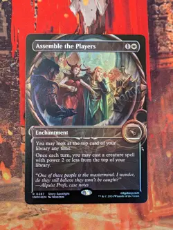 MTG Card: Assemble the Players (Murders Karlov Manor) SHOWCASE FOIL - Image 1
