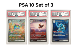 PSA 10 Charizard Venusaur Blastoise ex SAR Set 201/165 Pokemon Card 151 Japanese - Image 1