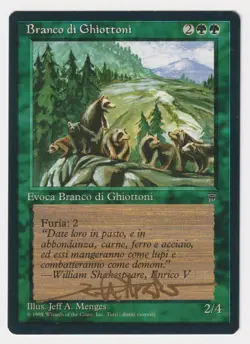 Gold Signed Italian Wolverine Pack LP Legends Artist Jeff A. Menges MTG Magic! - Image 1