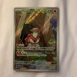 Pokemon TCG Turtonator Stellar Crown Illustration Rare Card 146/142 - Image 1