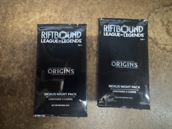 Riftbound Origins Nexus Night Pack Sealed English 3-Card Pack x2 NEW/SEALED - Image 1