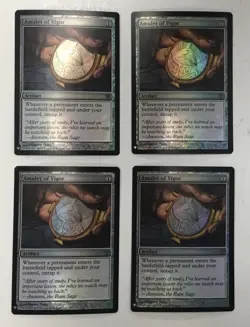 4x Amulet of Vigor The List Reprints Foil Playset - Image 1