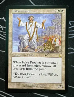 Signed False Prophet MTG Urza's Destiny expansion artist Eric Peterson - Image 1
