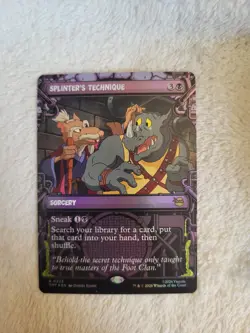 Splinter's Technique Teenage Mutant Ninja Turtles MTG 0233 Borderless Foil - Image 1