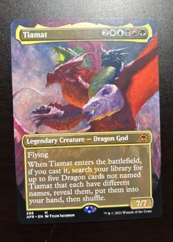 Tiamat (Borderless) Adventures in the Forgotten Realms Regular NM Fast Shipping - Image 1