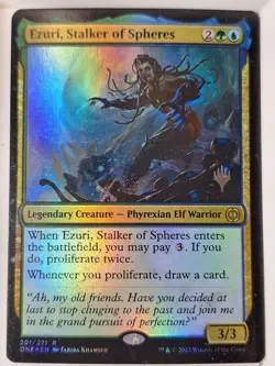 Ezuri, Stalker of Spheres - FOIL - Promo Pack - Magic the Gathering MTG Nice! - Image 1