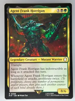 MTG Agent Frank Horrigan Universes Beyond: Fallout (PIP) R 89 NM Magic - Image 1