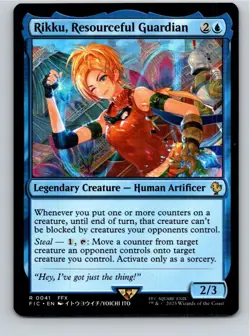 Magic the Gathering Rikku, Resourceful Guardian Final Fantasy Commander MTG - Image 1