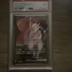 Pokemon Team Rocket's Mewtwo ex PSA 9 114/098 Sv10 Super Rare Holo Japanese - Image 1