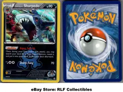 2015 Pokemon, Double Crisis, #21/34 Team Aqua's Sharpedo, Holo Rare - Image 1