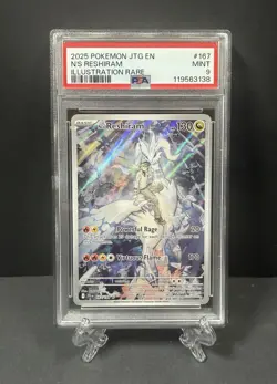 Pokemon Card N’s Reshiram #167 Illustration Rare – PSA 9 Mint – Journey Together - Image 1