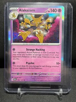 Alakazam 082/167 Holo Rare Pokemon 2024 Twilight Masquerade NM - Image 1