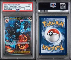2025 POKEMON PHANTASMAL FLAMES SPECIAL ILLUSTRATION RARE MEGA CHARIZARD X PSA 10 - Image 3