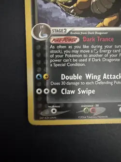 Pokemon TCG Dark Dragonite 15/109 EX Team Rocket Returns Reverse Holo - Image 3