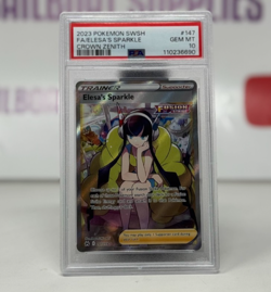Pokemon TCG: Elesa's Sparkle Full Art. Crown Zenith 147/159. PSA 10 - Image 1