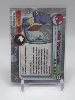 Topps Pokemon Wartortle #08 1999 TV Animation Edition Blue Logo 1st print - Image 2