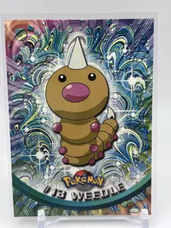 2000 Topps Pokemon TV Animation Edition Weedle #13 Blue Topps Logo - Image 1