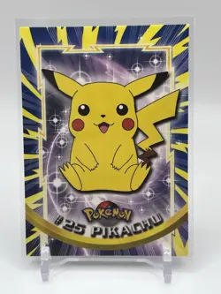 Pikachu #25 • Pokemon Topps • Series 1 Blue Logo • Non-Holo • Near Mint NM - Image 1