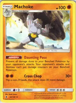 Machoke – Pokemon TCG SM Guardians Rising 64/145 Uncommon MP - Image 1