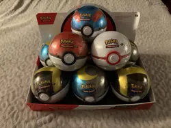 Pokemon TCG: Individual Pokeball Tin with Booster Packs SEALED-Randomly Selected - Image 1