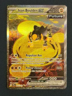 Pokemon TCG Iron Boulder ex Scarlet & Violet-Temporal Forces 207/162 *MINT SIR* - Image 1
