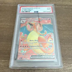 Pokemon TCG Charizard ex 183/165 Scarlet & Violet 151 Ultra Rare Holo PSA 9 - Image 1