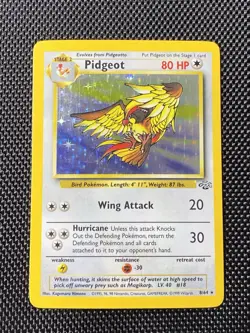Pidgeot 8/64 Holo Rare Pokemon 1999 Jungle - MP - Image 1