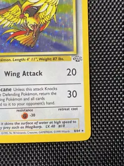 Pidgeot 8/64 Holo Rare Pokemon 1999 Jungle - MP - Image 4