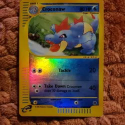 Pokemon Croconaw 074/165 Expedition Base Set Reverse Holo Uncommon 80 HP English - Image 1