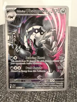 Pokemon TCG Galarian Obstagoon Illustration Rare Ascended Heroes 245/217 - Image 1