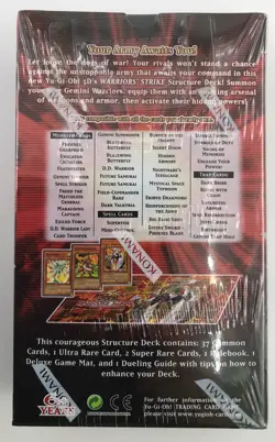YU-GI-OH! 5Ds WARRIORS’ STRIKE STRUCTURE DECK - 1st Ed/ENGLISH Ed - NEW Sealed - Image 2