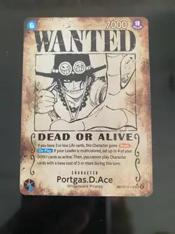 One Piece TCG Portgas.D.Ace (Wanted Poster) OP13-119 SEC ENGLISH - Image 1