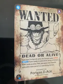 One Piece TCG Portgas.D.Ace (Wanted Poster) OP13-119 SEC ENGLISH - Image 2